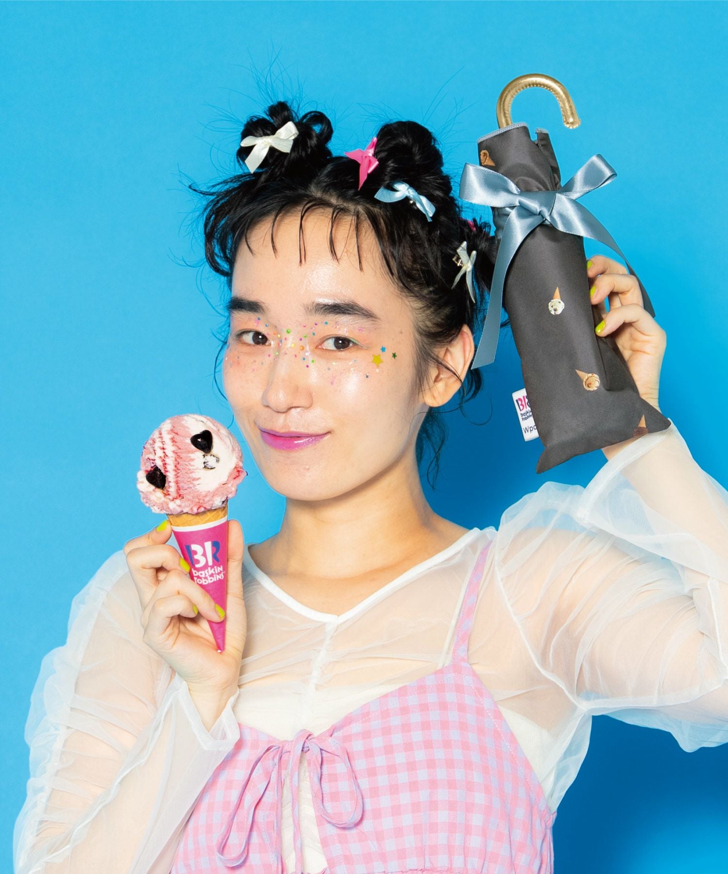 サーティワン アイスクリーム × Wpc. 遮光アイスクリームパターン ミニ