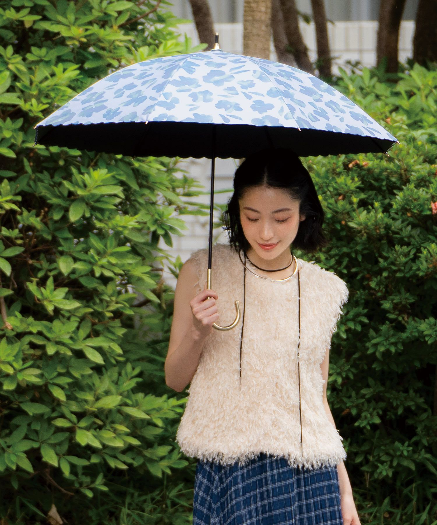 遮光ニュアンスフラワー 日傘 長傘 晴雨兼用 Wpc. | 【公式】Wpc