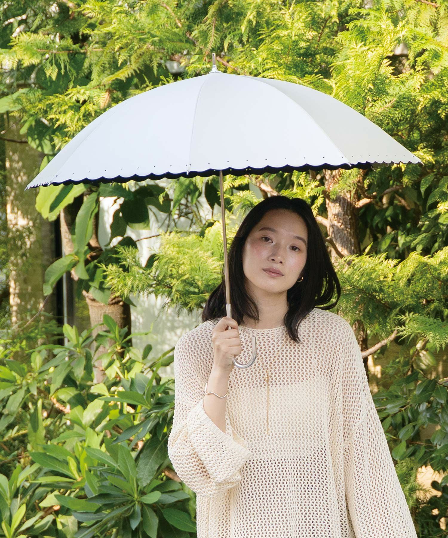 遮光シルバーリボンハート 日傘 長傘 晴雨兼用 Wpc. | 【公式】Wpc