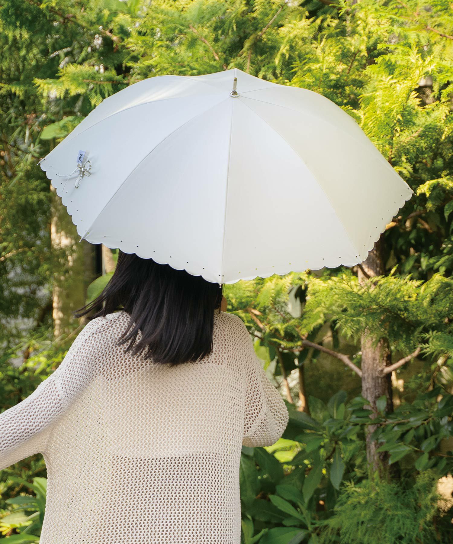 遮光シルバーリボンハート 日傘 長傘 晴雨兼用 Wpc. | 【公式】Wpc