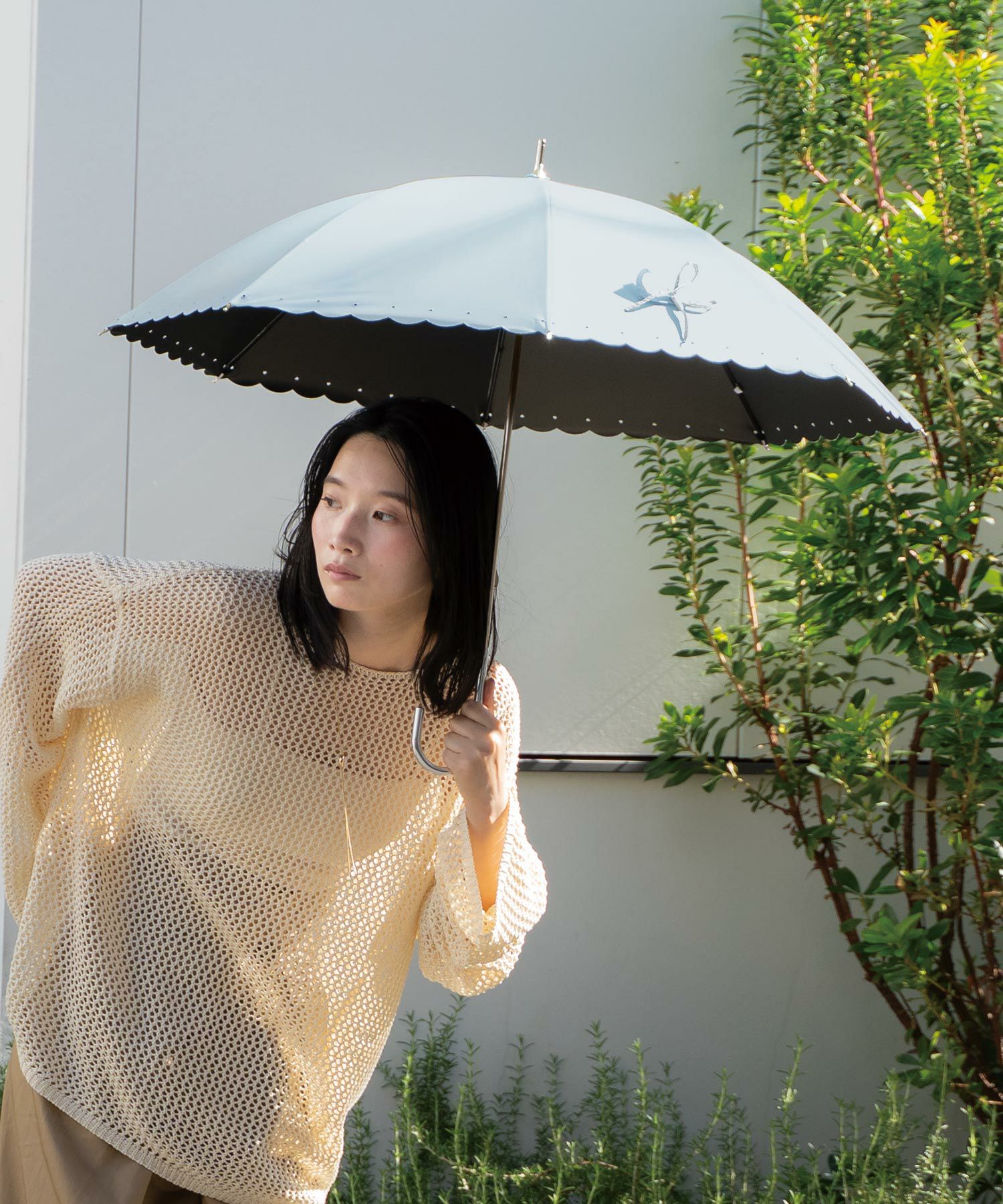 遮光シルバーリボンハート 日傘 長傘 晴雨兼用 Wpc. | 【公式】Wpc