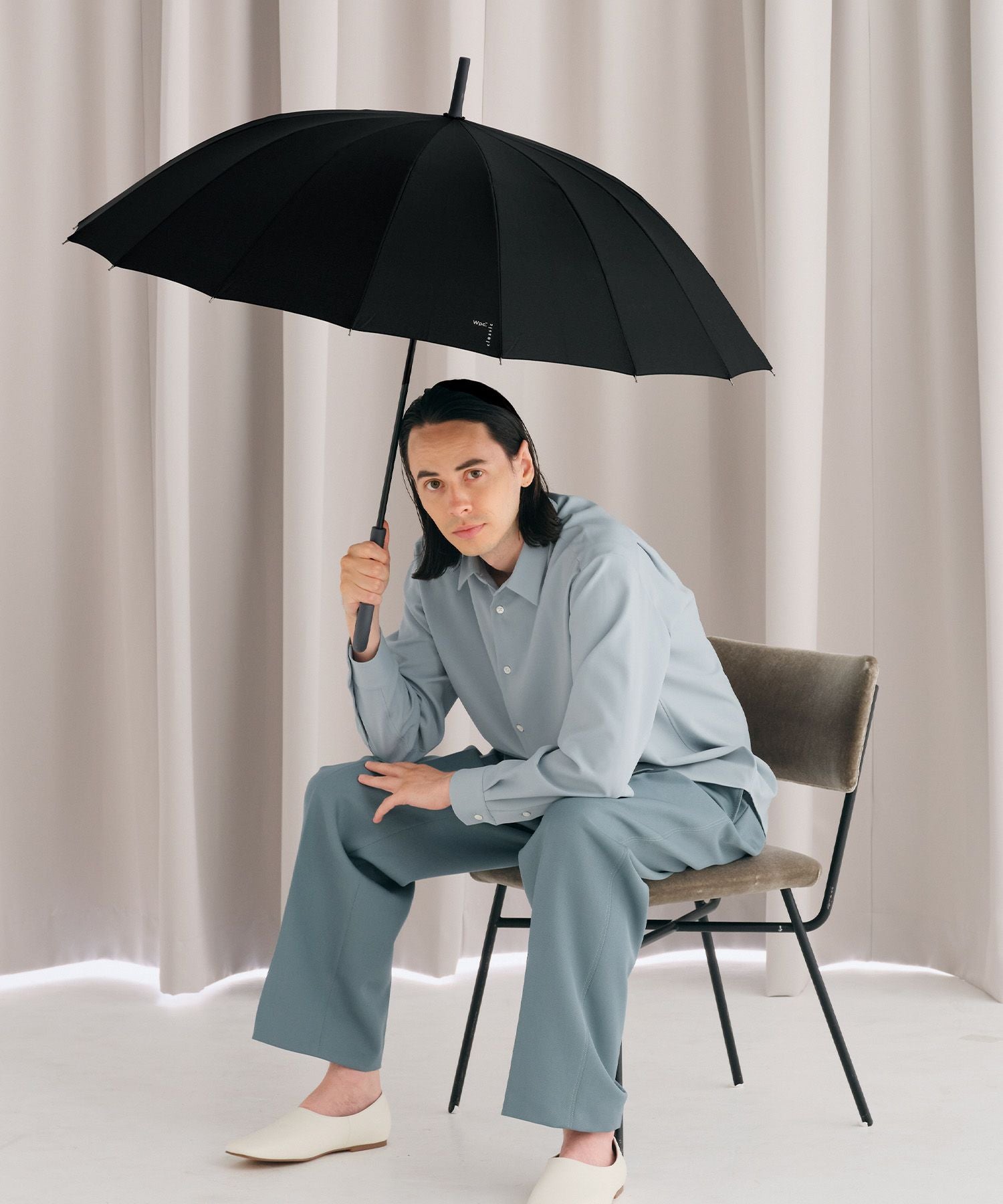 Wpc. classic] 《16本骨》雨傘 16K UMBRELLA 長傘 クラシック 晴雨兼用