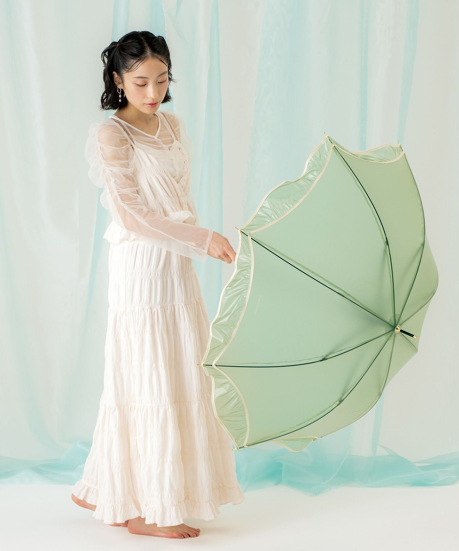 ビニール傘]シアーフリルアンブレラ 雨傘 長傘 Wpc. | 【公式】Wpc
