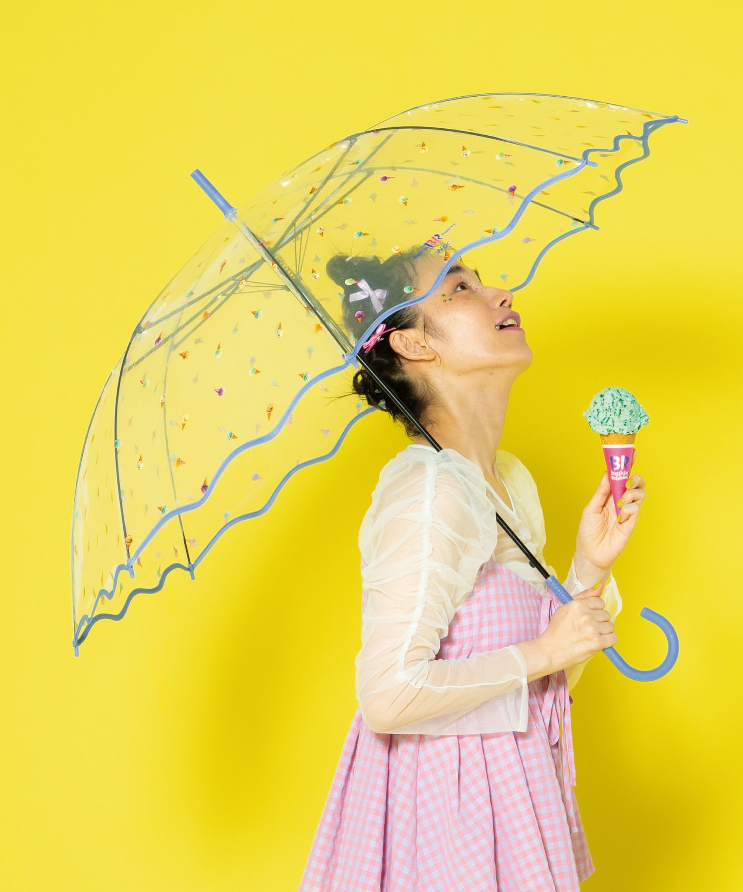 アムウェイ　限定?傘 ビニール傘]サーティワン アイスクリーム × Wpc. アイスクリーム