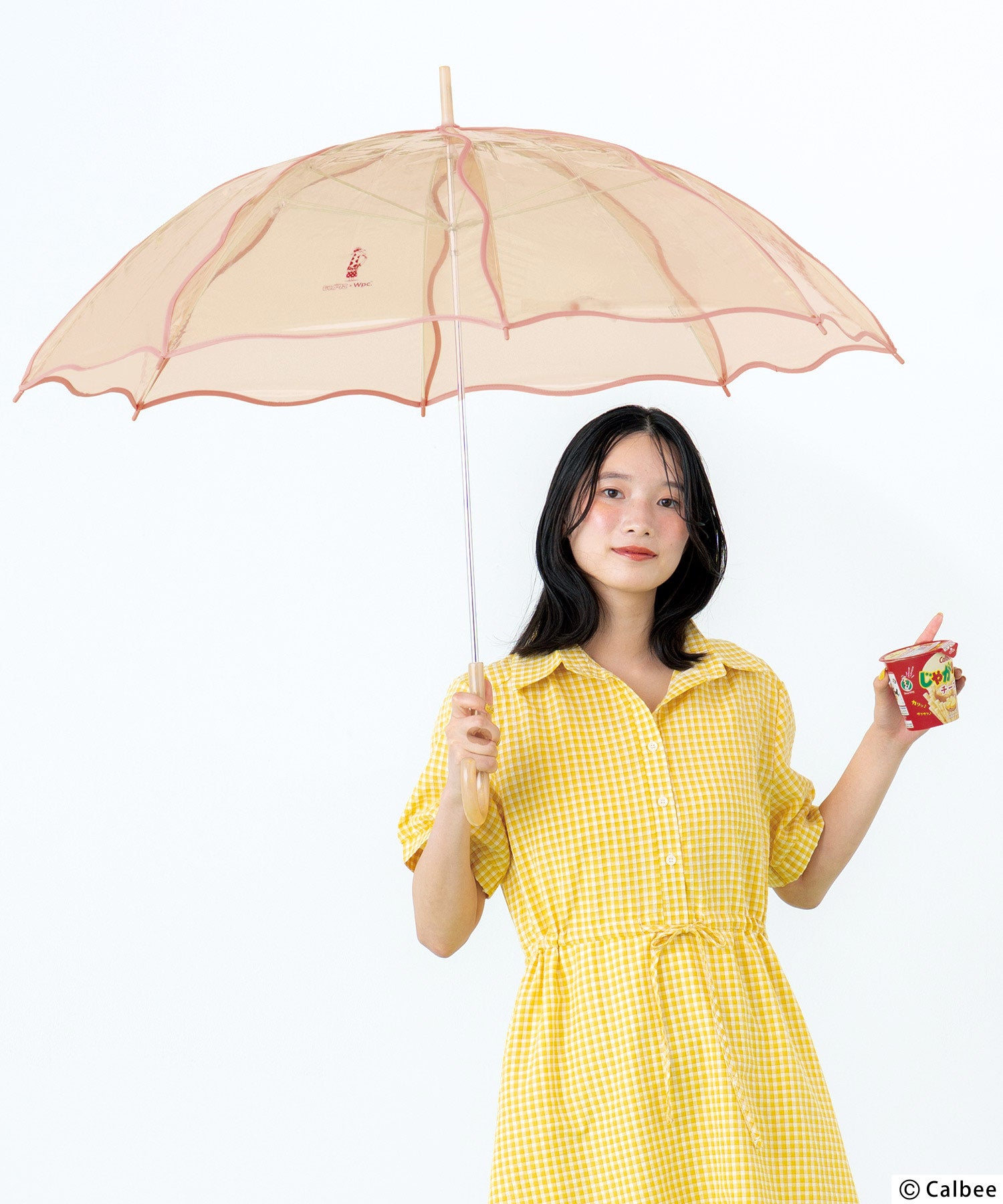 ビニール傘]じゃがりこ×Wpc. じゃがりこウェービーアンブレラ 雨傘 長