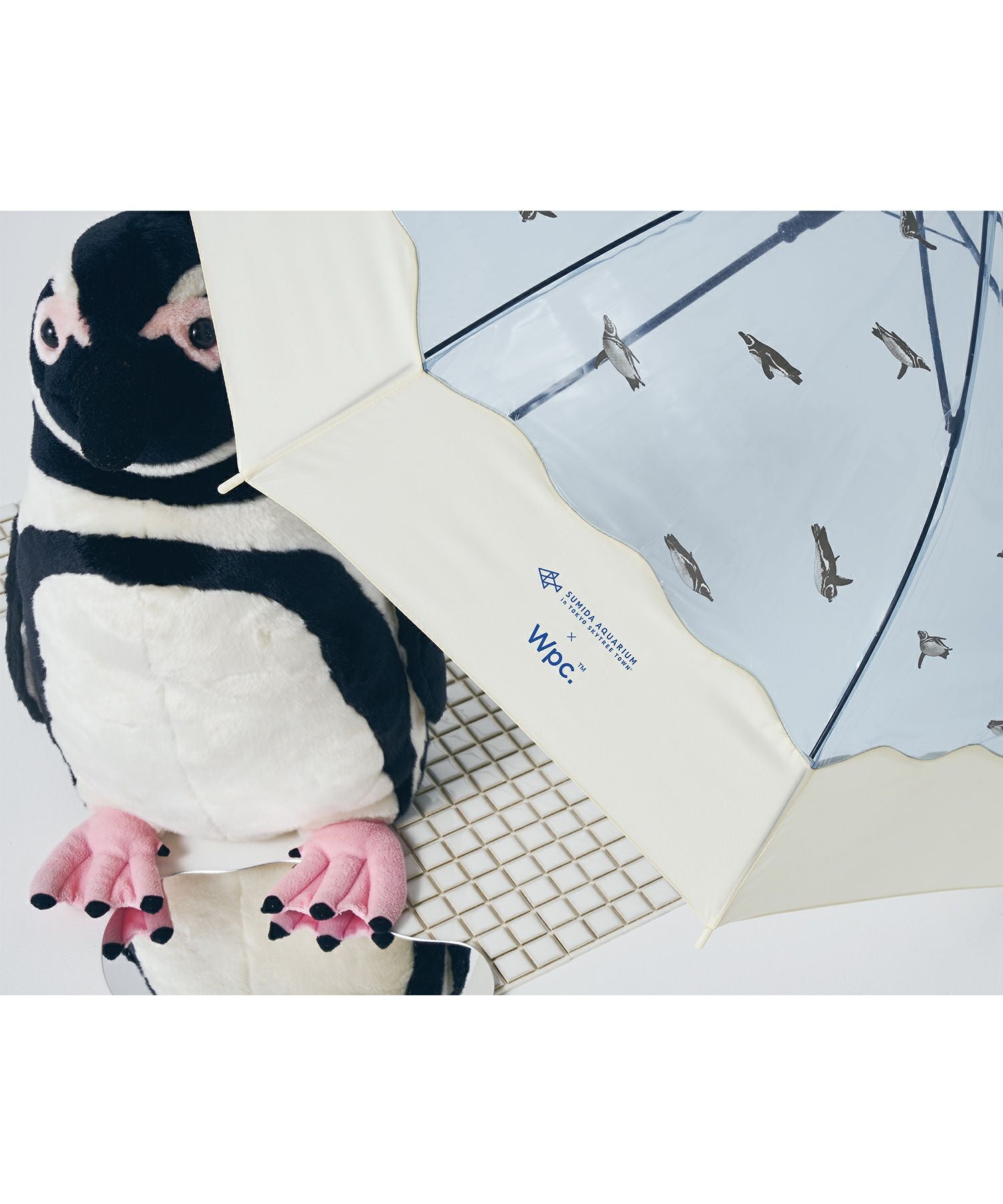 すみか出品 傘 すみだ水族館×Wpc.初コラボ！ペンギンたちに癒やされるビニール傘1種