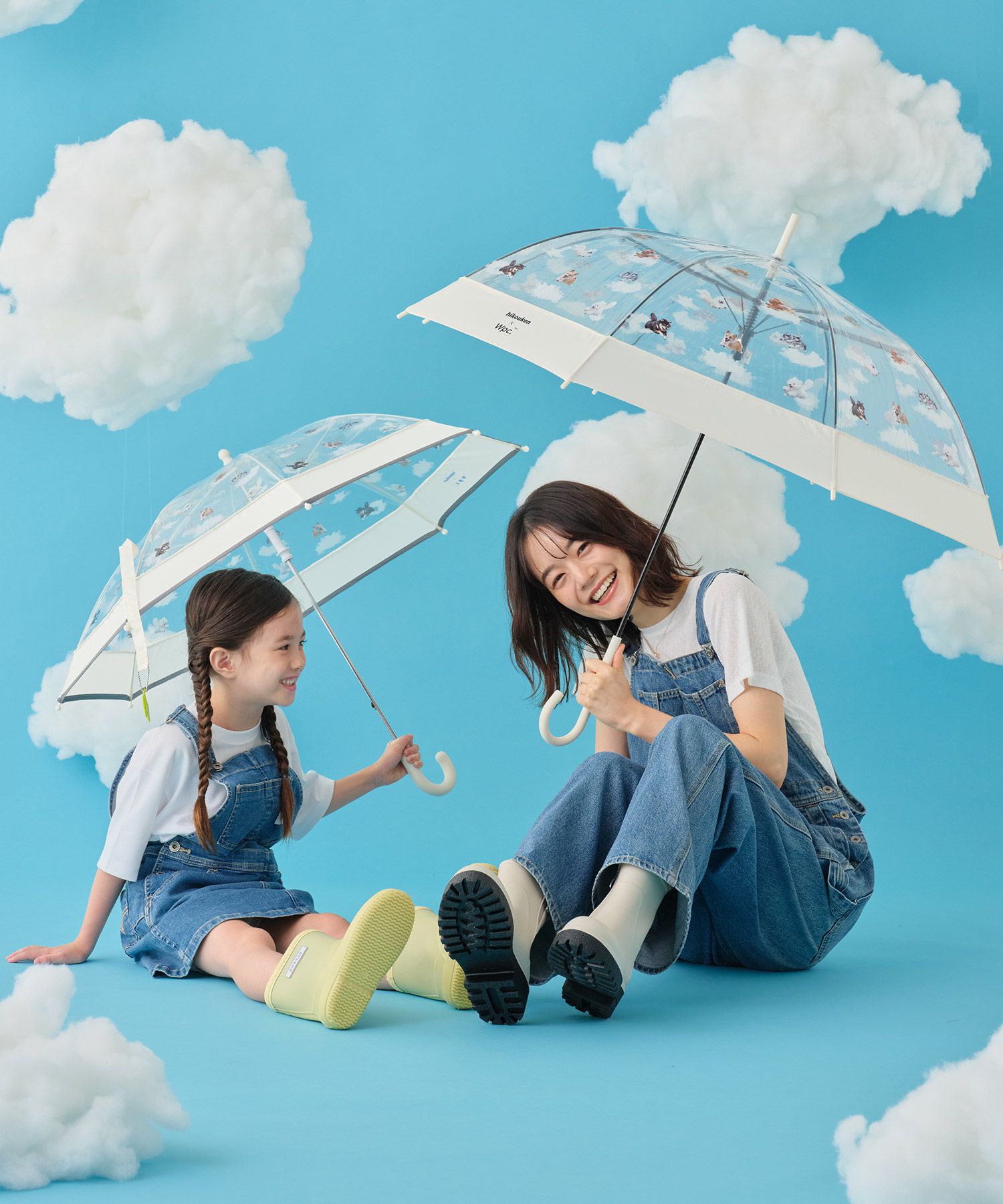 公式限定》【キッズ】 [ビニール傘] 飛行犬×Wpc. KIDS 空飛ぶ