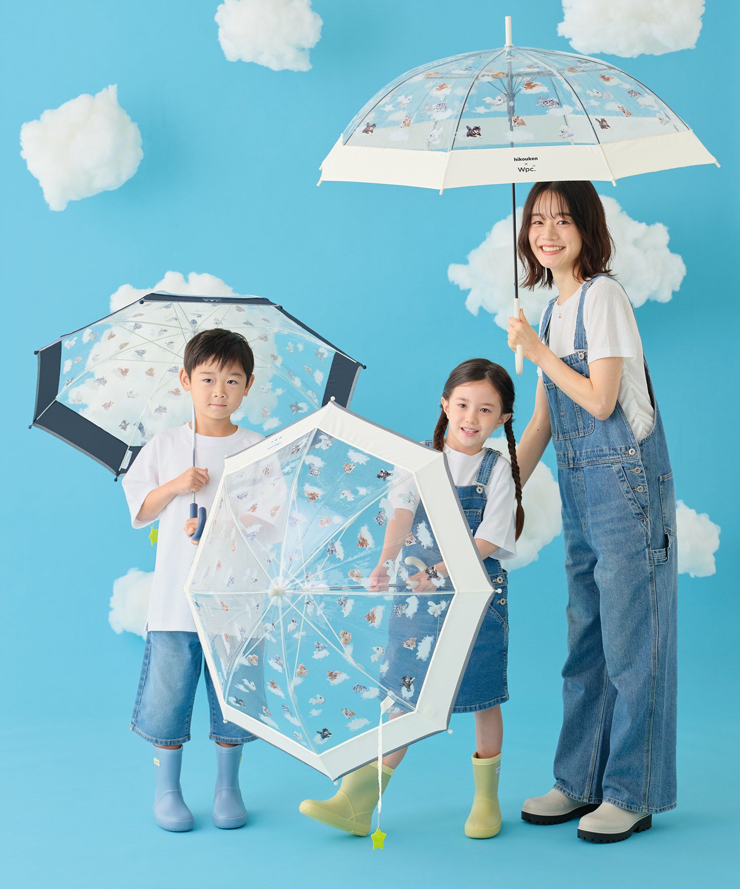 公式限定》【キッズ】 [ビニール傘] 飛行犬×Wpc. KIDS 空飛ぶ