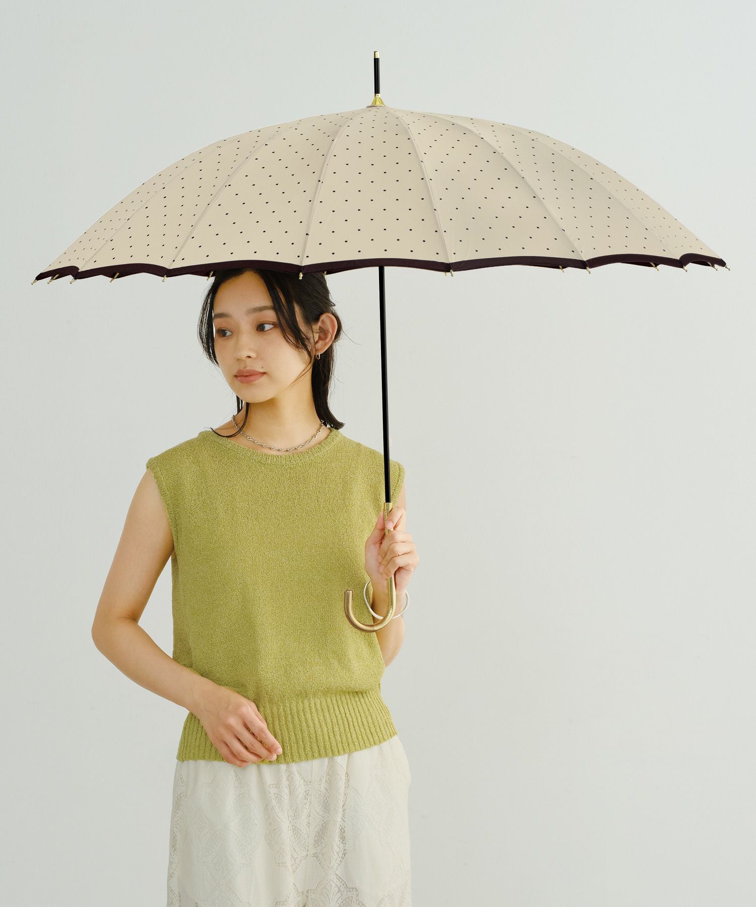 16本骨ピンドット Wpc. 雨傘 長傘 晴雨兼用 | 【公式】Wpc. ONLINE STORE