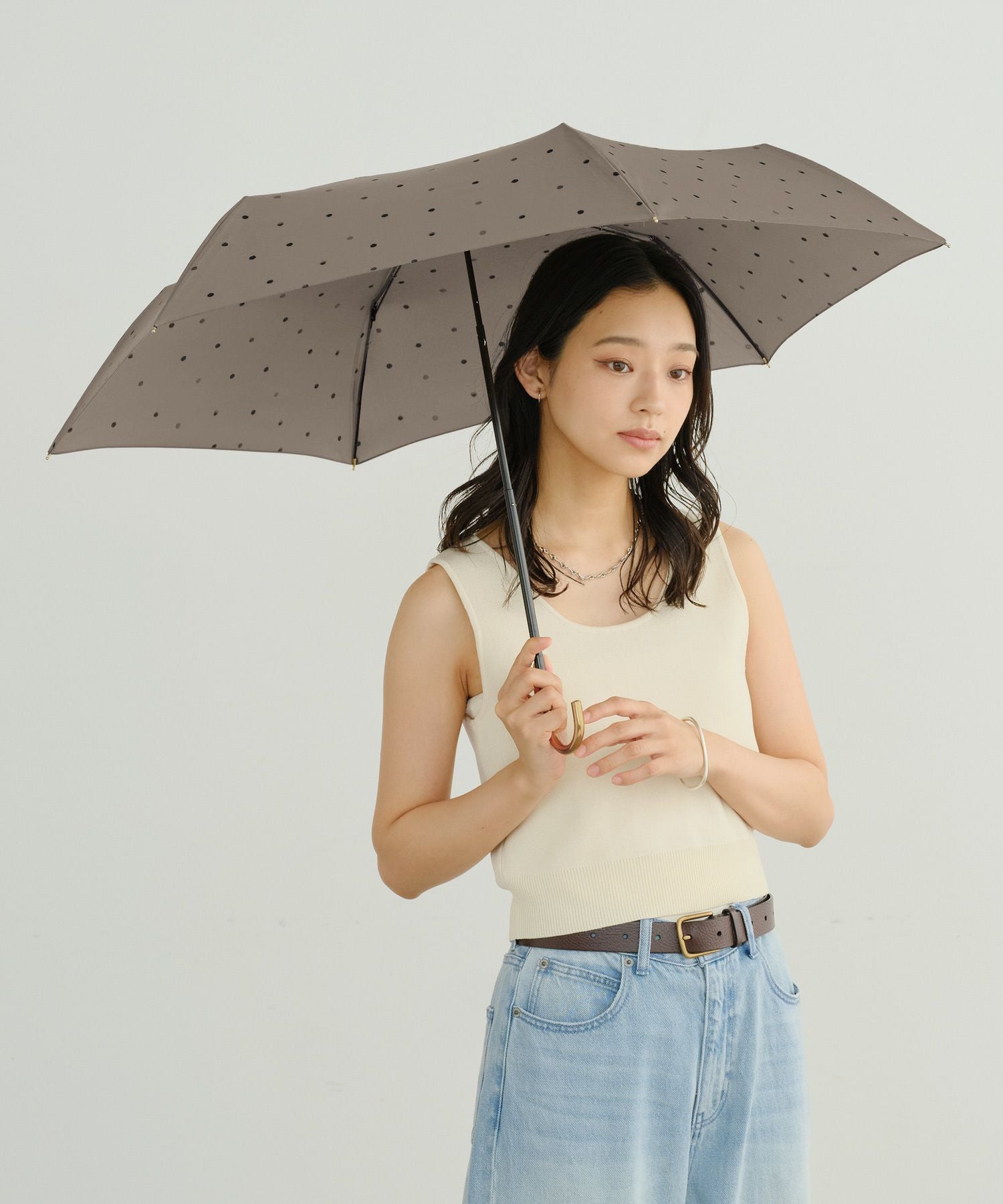 ミルキードット ミニ 雨傘 折りたたみ傘 晴雨兼用 ギフト対象 | 【公式