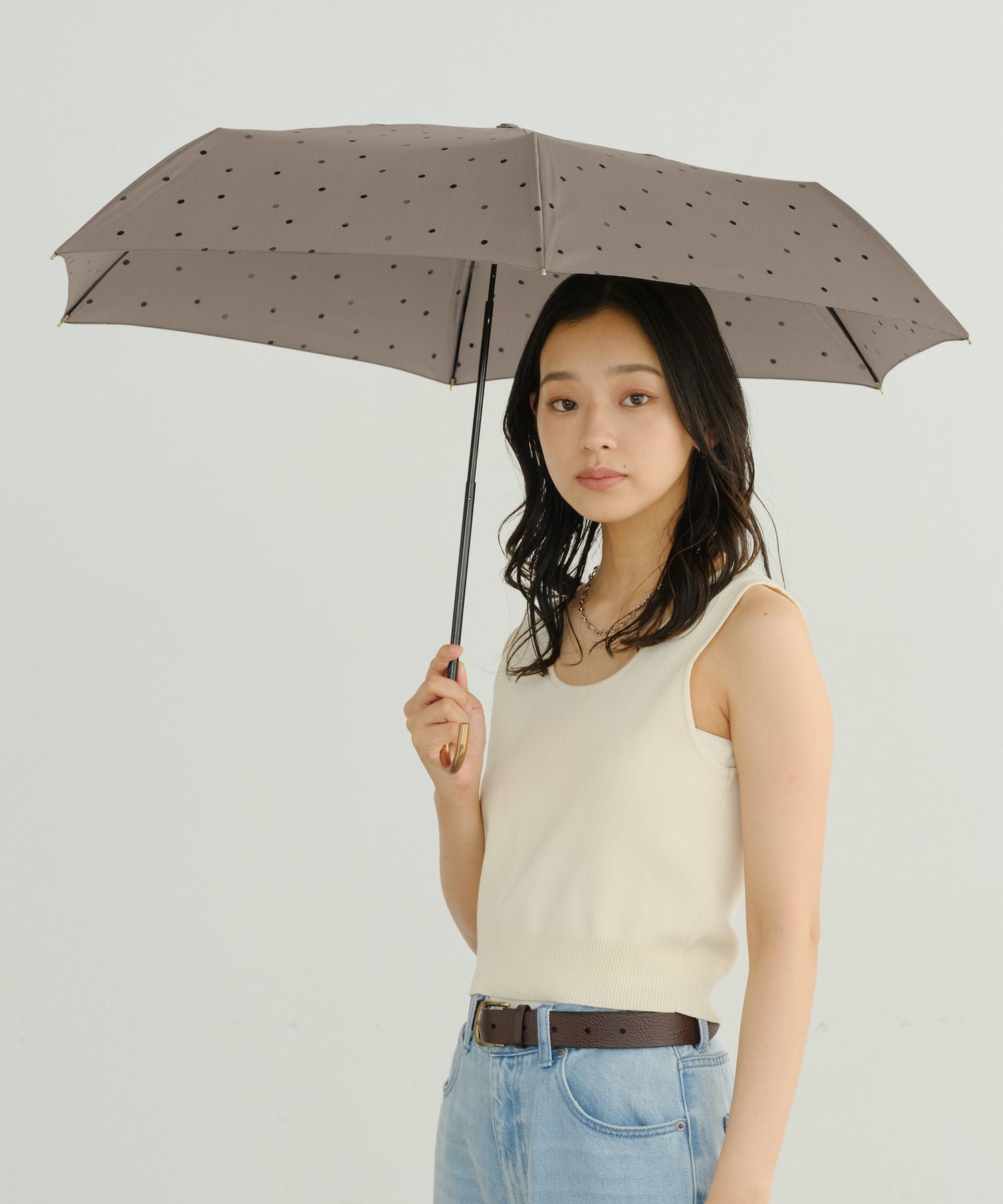 ミルキードット ミニ 雨傘 折りたたみ傘 晴雨兼用 ギフト対象 | 【公式