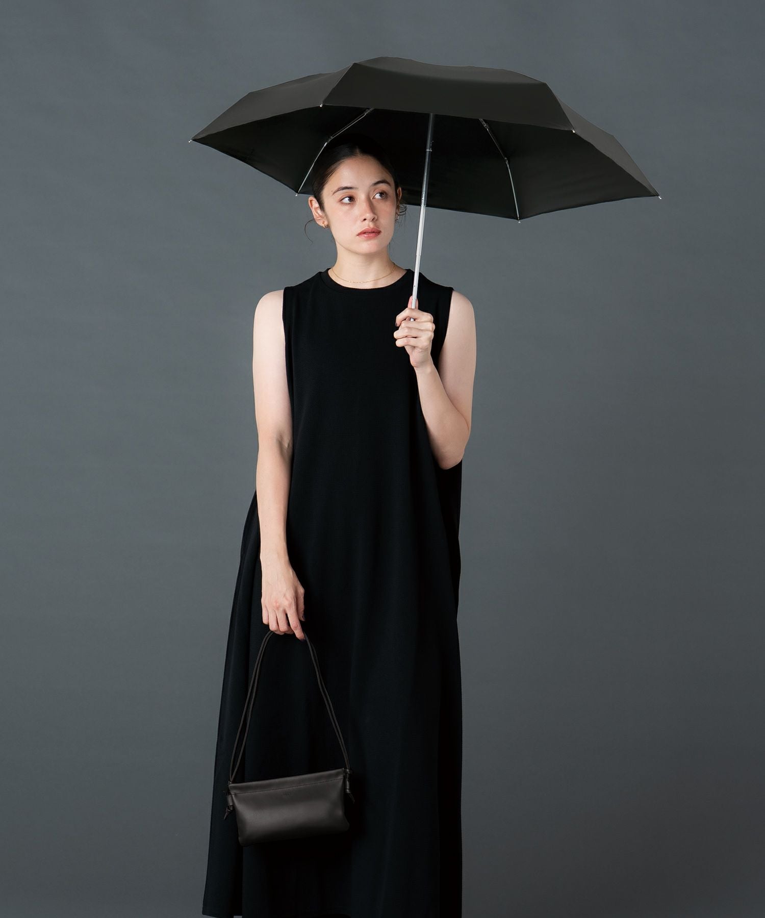 遮光ノーブルベーシック ミニ 日傘 折りたたみ ギフト対象 晴雨兼用
