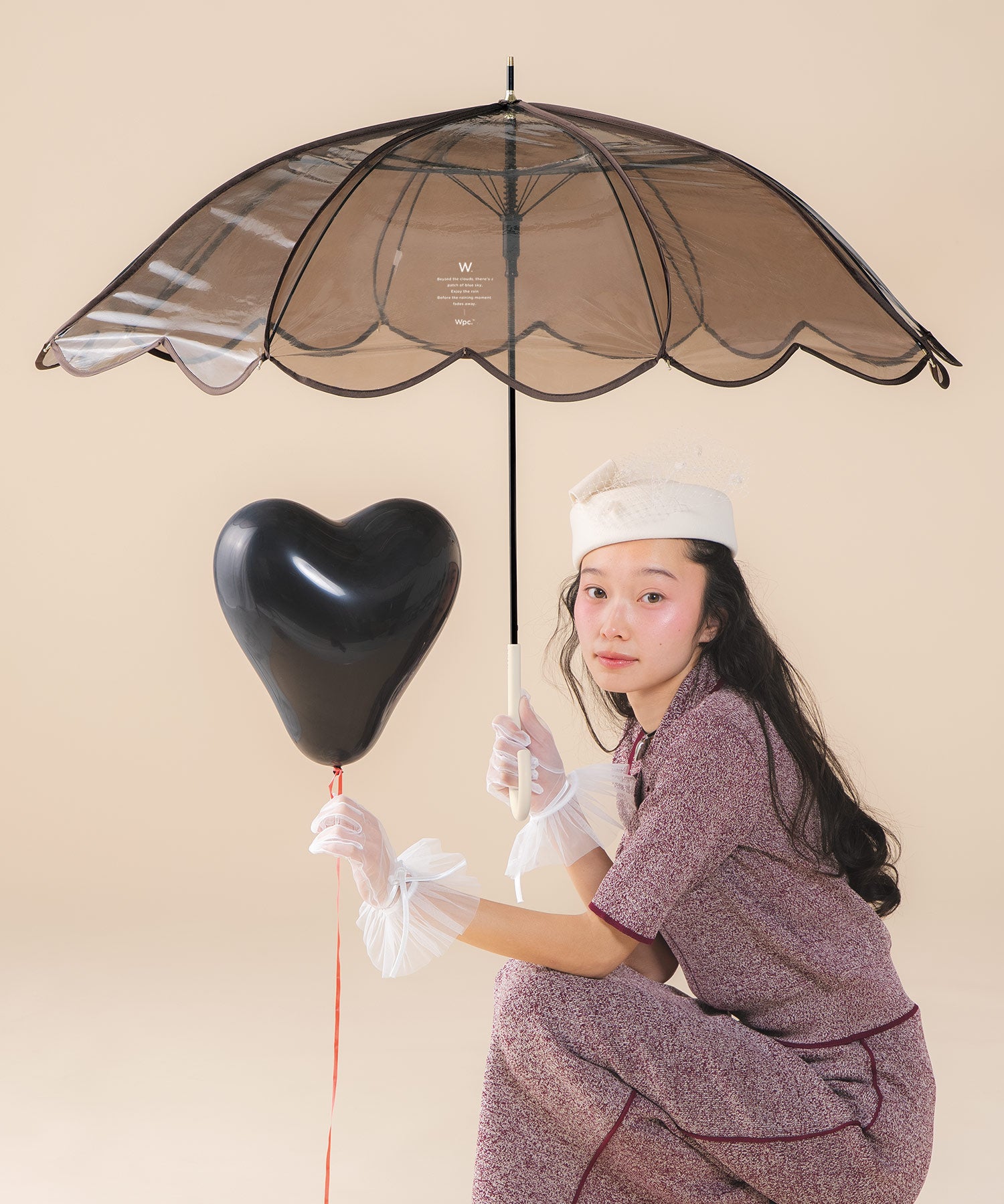 超希少Hollywood Ranch Market デニム地 雨傘（アンブレラ） ビニール傘］ハートアンブレラ 雨傘 長傘 ジャンプ傘 | 【公式】Wpc