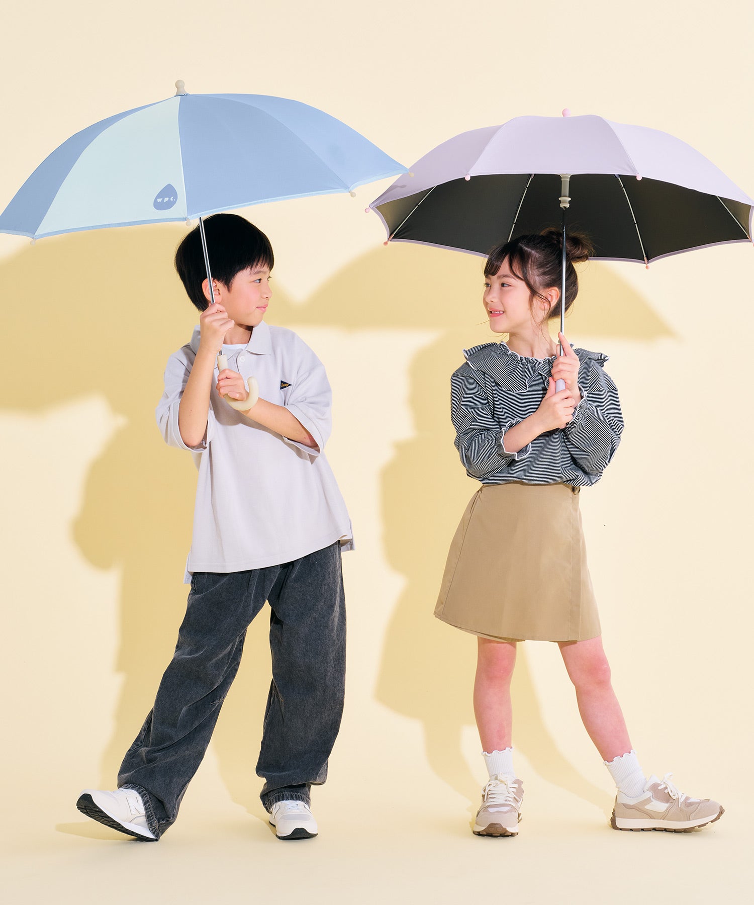 公式限定》遮光KIDSパレットカラーパラソル キッズ日傘 長傘 子ども用