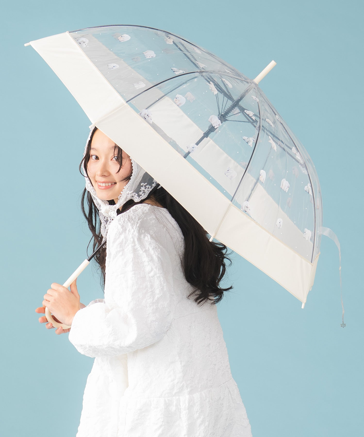 期間限定10％オフ】《公式限定》［ビニール傘］しろくまドット